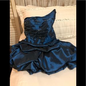 Iridescent Dark Blue Dress.